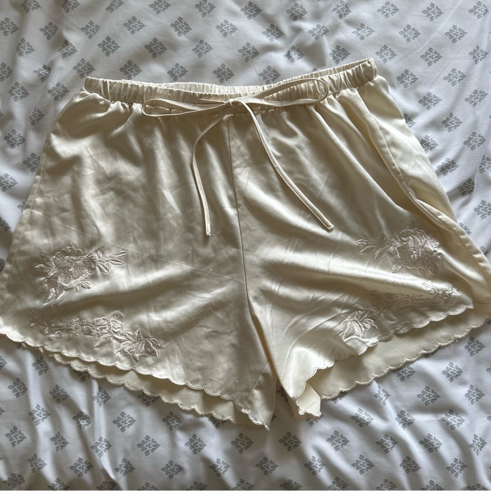 Zara satin shorts